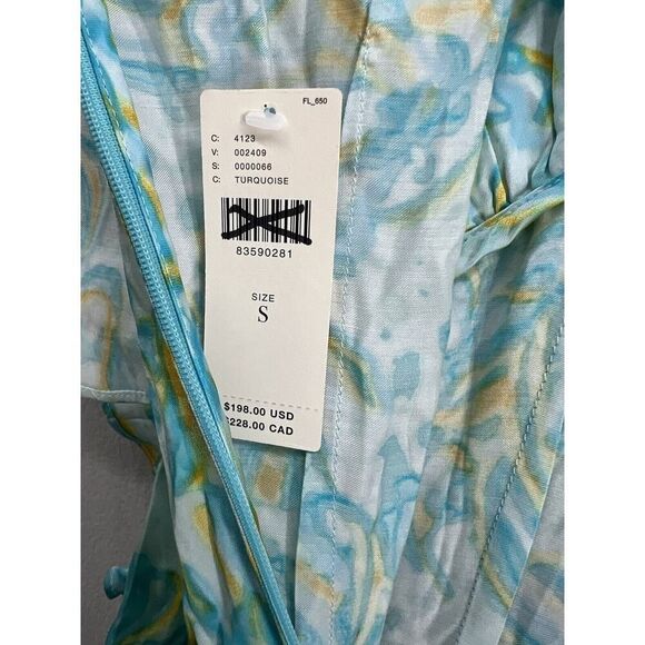 Anthropologie Corey Lynn Calter Silky Ruffle Wide-Leg Jumpsuit Size Small - Picture 9 of 10